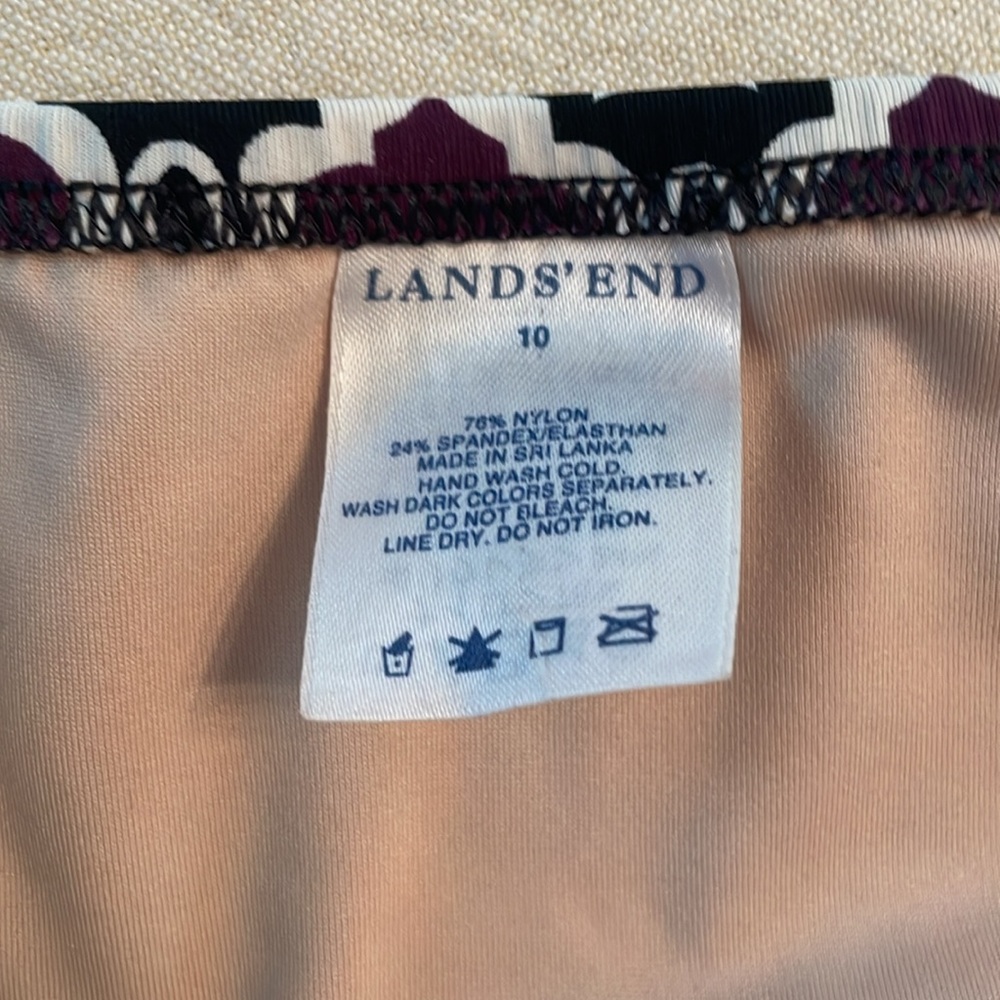 Lands End Print Bikini Bottom- Size 10 - Picture 4 of 4